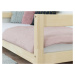 Benlemi Detská posteľ STUDY Zvoľte farbu: Transparentná vosková lazura matná, Rozmer: 120x200 cm
