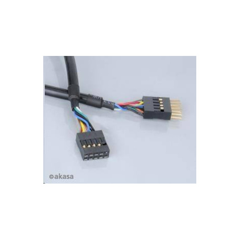 Interný predlžovací kábel portu USB AKASA, 40 cm