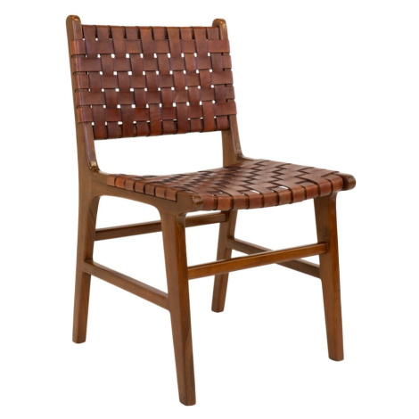 Hnedé jedálenské stoličky z teakového dreva v súprave 2 ks Perugia – House Nordic