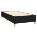 vidaXL Posteľný rám boxspring s matracom čierny 90x190 cm látka