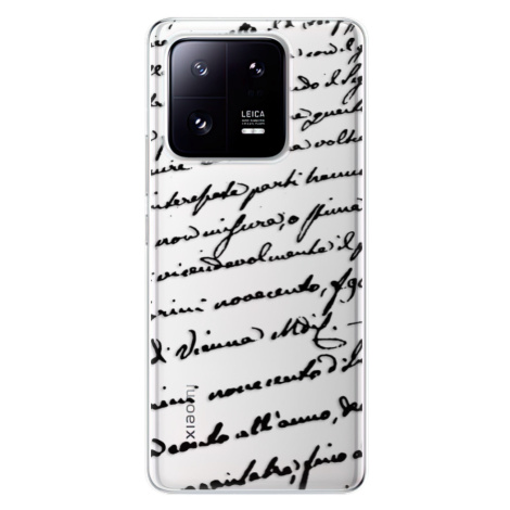 Odolné silikónové puzdro iSaprio - Handwriting 01 - black - Xiaomi 13 Pro