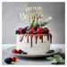 CELEBRATION Dekorácia na tortu "Happy Birthday" - zlatá