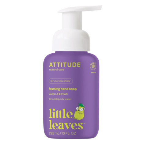 ATTITUDE Little leaves detské penivé mydlo na ruky s vôňou vanilky a hrušky 295 ml