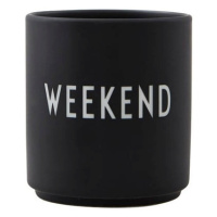 Čierny porcelánový hrnček 300 ml Weekend – Design Letters