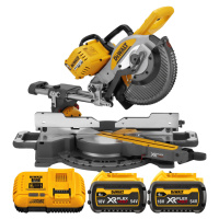 DEWALT 54V XR FLEXVOLT Aku pokosová píla, kotúč 250 x 30 mm, 2x 6,0 Ah DCS727T2-QW