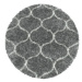 Kusový koberec Salsa Shaggy 3201 grey kruh - 160x160 (průměr) kruh cm Ayyildiz koberce