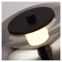 Stolová LED lampa Frisbee so skleneným tienidlom