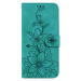 Diárové puzdro na Motorola Moto G54 5G/G54 5G Power Edition MEZZO kvety zelené