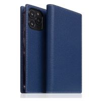 SLG Design puzdro D8 Full Grain Leather pre iPhone 14 Pro Max - Navy Blue