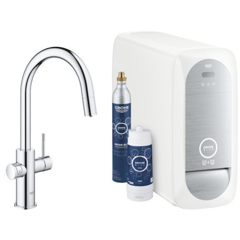 Drezová batéria GROHE Blue Home s vyťahovacou sprškou chróm 31541000