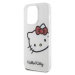 Plastové puzdro Hello Kitty na Apple iPhone 15 Pro HKHCP15LHCKHST IML Head Logo biele