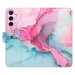 Flipové puzdro iSaprio - PinkBlue Marble - Samsung Galaxy A35 5G
