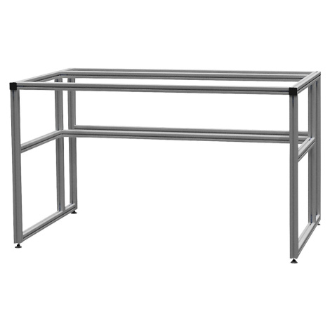 workalu® Hliníkový dielenský stôl, základný rám bedrunka hirth