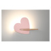Detská nástenná lampička HEART LED Ružová,Detská nástenná lampička HEART LED Ružová