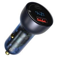 BASEUS car charger USB A + Type C s digitálnym displejom PD3.0 QC4.0 5A 65W CCKX-C0A/VCKX65C dar