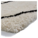 Béžovo-čierny ručne tuftovaný koberec Think Rugs Morocco Ivory & Black, 120 × 170 cm