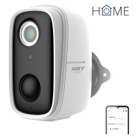 iGET HOME Camera CS9 Battery - bateriová IP FullHD kamera, bílá