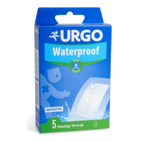 URGO Waterproof Náplasť antiseptická, vodeodolná, priehľadná, 10 x 6 cm 5 ks