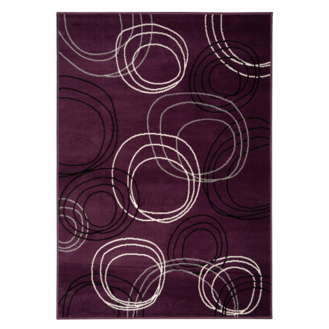 Kusový koberec Circles lila - 160x230 cm Alfa Carpets