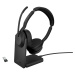 Jabra Evolve2 55/Stereo/ANC/USB/BT-USB/Bezdrať/MS/Stand/Čierna