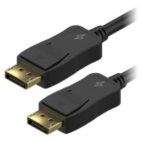 Video kábel DisplayPort(male) na DisplayPort(male), 2m,čierna