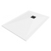 MEXEN/S - Stone+ obdĺžniková sprchová vanička 140 x 100, biela, mriežka čierna 44101014-B