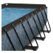 Bazén s filtráciou Stone pool Exit Toys oceľová konštrukcia 400*200*100 cm šedý od 6 rokov