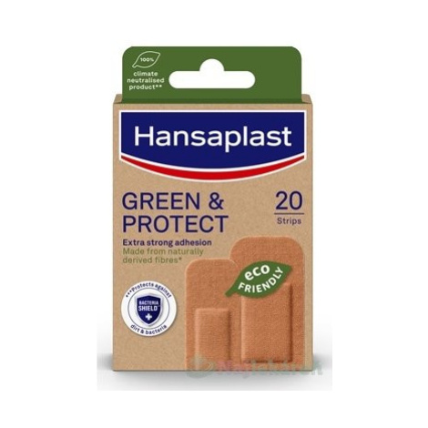 Hansaplast GREEN & PROTECT udržateľná náplasť, 2 veľkosti 1x20 ks