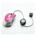 Myš drátová, Verbatim Go Mini 49021, ružová, optická, 1000DPI
