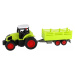 Traktor RC s vlečkou plast 38cm 27MHz + dobíjací pack na batérie