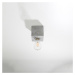 Sivé stropné svietidlo 10x10 cm Gabi – Nice Lamps