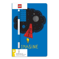 LEGO® Stationery Zápisník A5 s modrým perom - Imagine