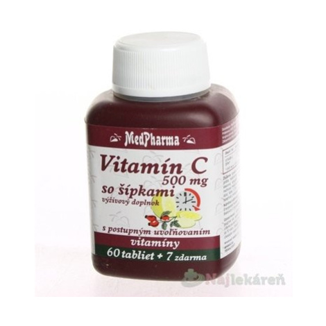 MedPharma Vitamín C 500 mg so šípkami 67 tabliet