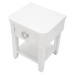 Biely nočný stolík z jedlového dreva Shine – Mauro Ferretti