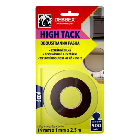 DEBBEX HIGH TACK - Obojstranná páska 19mm x 1mm x 2,5m