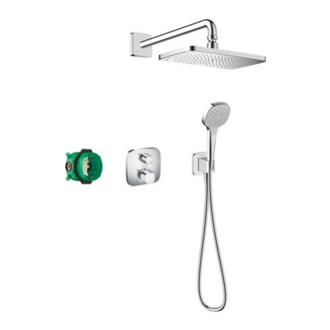 Sprchový systém Hansgrohe Croma E pod omietku s termostatickou batériou chróm 27953000