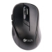 C-TECH myš WLM-02, čierna, bezdrôtová, 1600DPI, 6 tlačidiel, USB nano receiver
