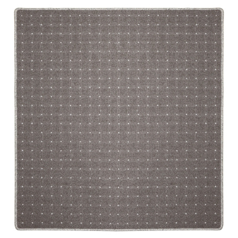 Kusový koberec Udinese hnědý čtverec - 120x120 cm Condor Carpets
