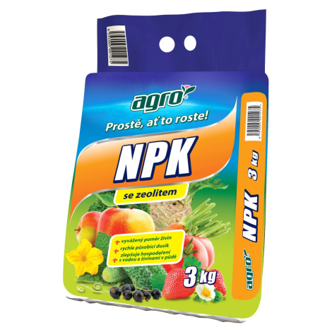AGRO Minerálne hnojivo NPK 11-7-7 so zeolitom 3 kg