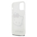 Plastové puzdro Hello Kitty na Apple iPhone 12/12 Pro HKHCP12MHCKHST IML Head Logo biele