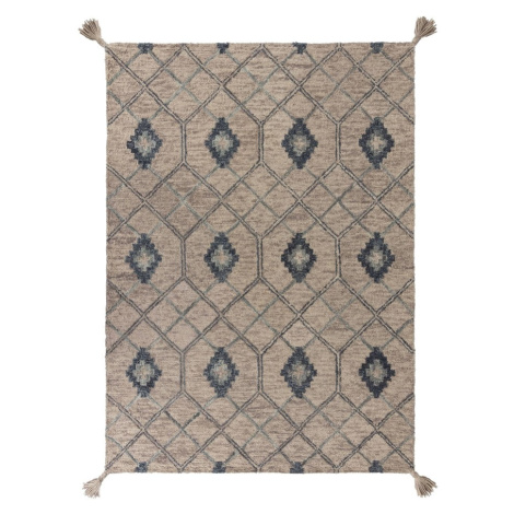 Sivý vlnený koberec Flair Rugs Diego, 160 x 230 cm