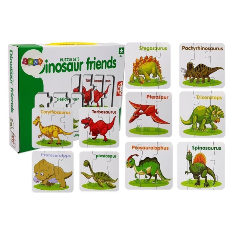 Vzdelávacie puzzle Anglickí dinosaury 10 spojení