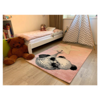 Dětský koberec Kiddo A1083 pink - 160x230 cm Vopi koberce