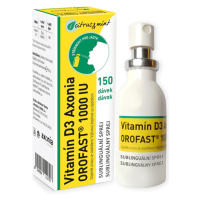 AXONIA Vitamín D3 OROFAST 1000IU sublinguálny sprej 30 ml
