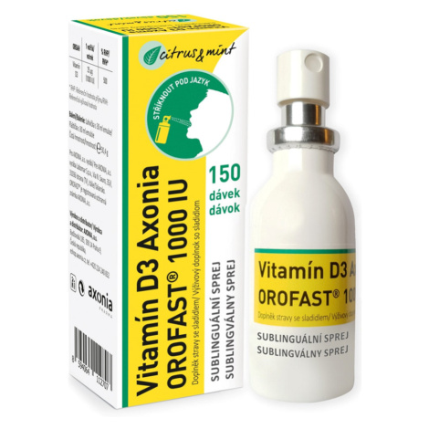 OROFAST Vitamín D3 1000IU sublinguálny sprej 30 ml