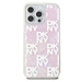 DKNY Liquid Glitter Checkered Pattern Zadný Kryt pre iPhone 15 Pro Max Pink