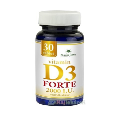 Pharma Activ Vitamin D3 FORTE 2000 I.U., 30 ks