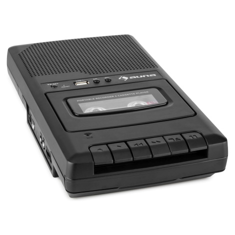 Auna RQ-132USB, kazetový magnetofón, diktafón, kazety, rekordér, mikro USB