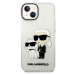 Plastové puzdro Karl Lagerfeld na Apple iPhone 14 Pro Max KLHCP14XHNKCTGT Translucent Karl and C