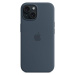 Apple Originál Silikónový kryt s MagSafe pre iPhone 15 Storm Blue, MT0N3ZM/A